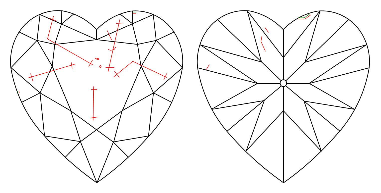 GIA 1.6 H-SI2 Heart Diamond