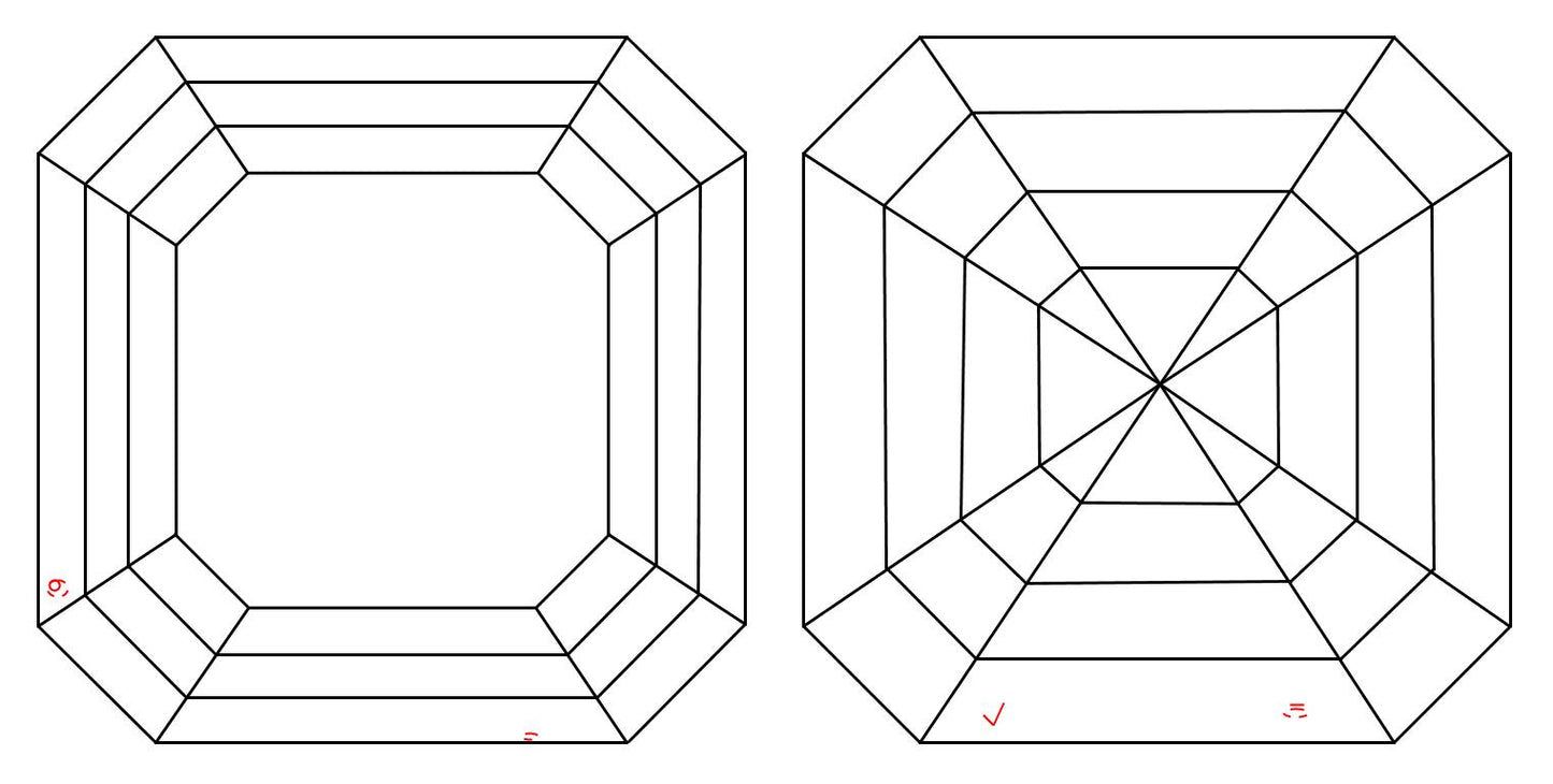 GIA 1.01 E-VS1 Asscher Diamond