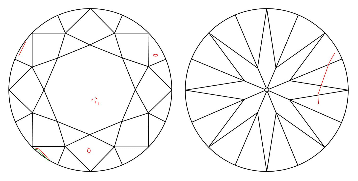 GIA 1.04 F-I1 Round Diamond