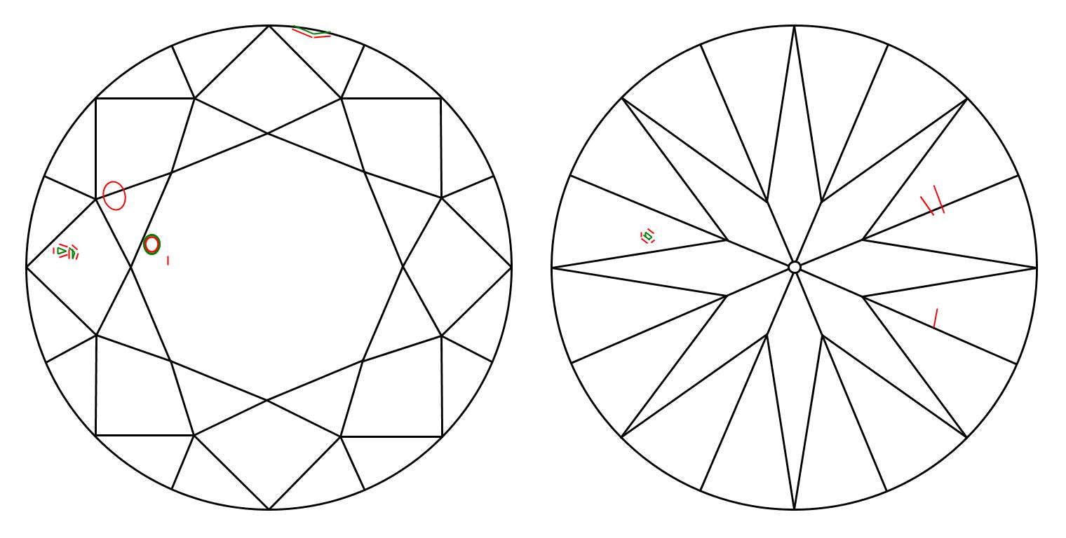 GIA 1 K-SI2 Round Diamond
