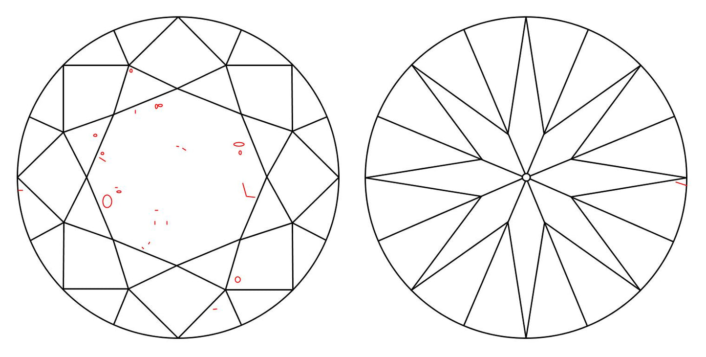 GIA 1.22 F-I1 Round Diamond