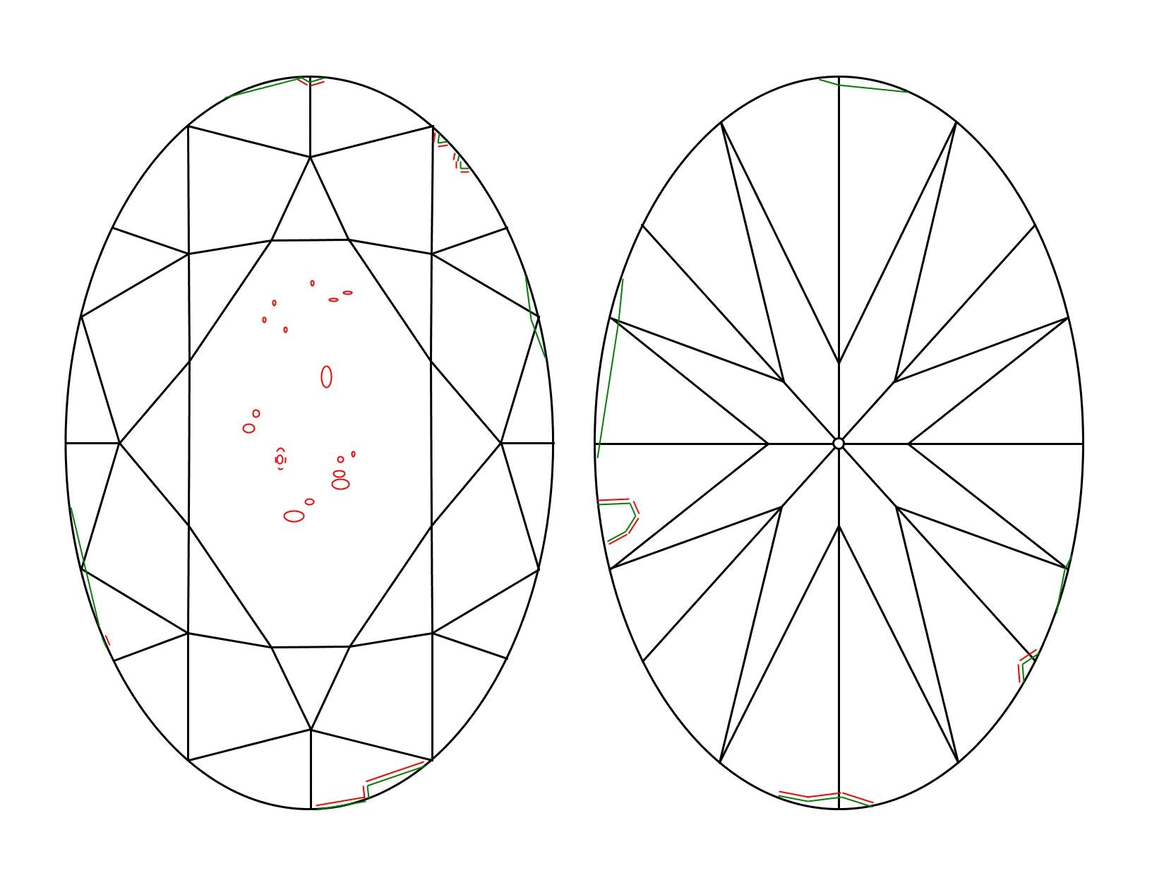 GIA 1 I-SI2 Oval Diamond