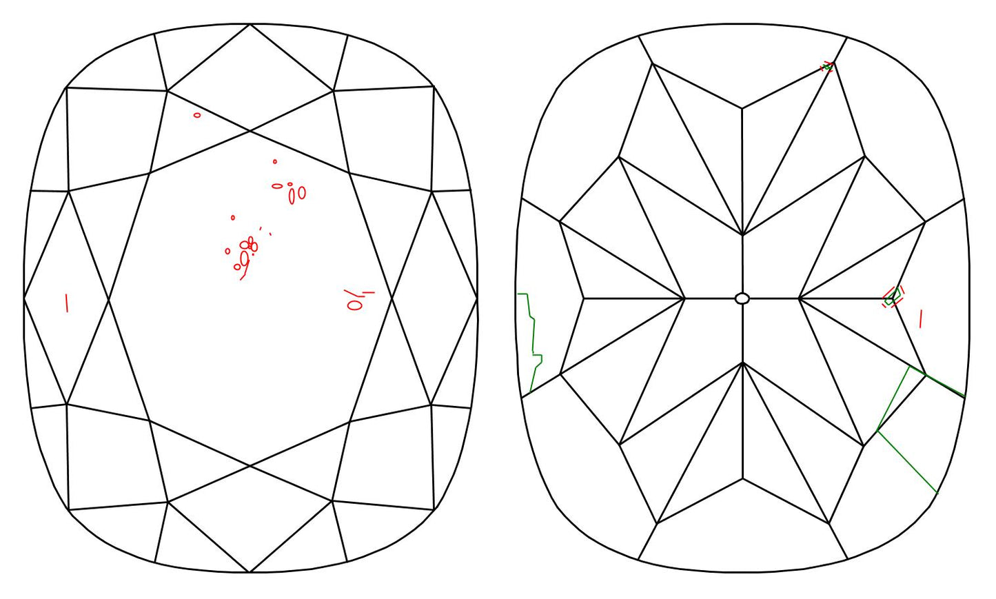 GIA 2 L-SI1 Cushion Diamond