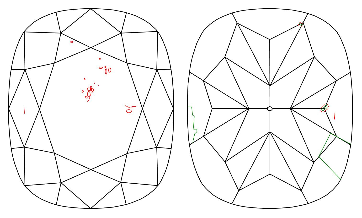 GIA 2 L-SI1 Cushion Diamond