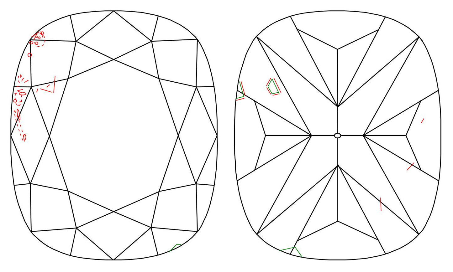 GIA 1.01 D-SI1 Cushion Diamond