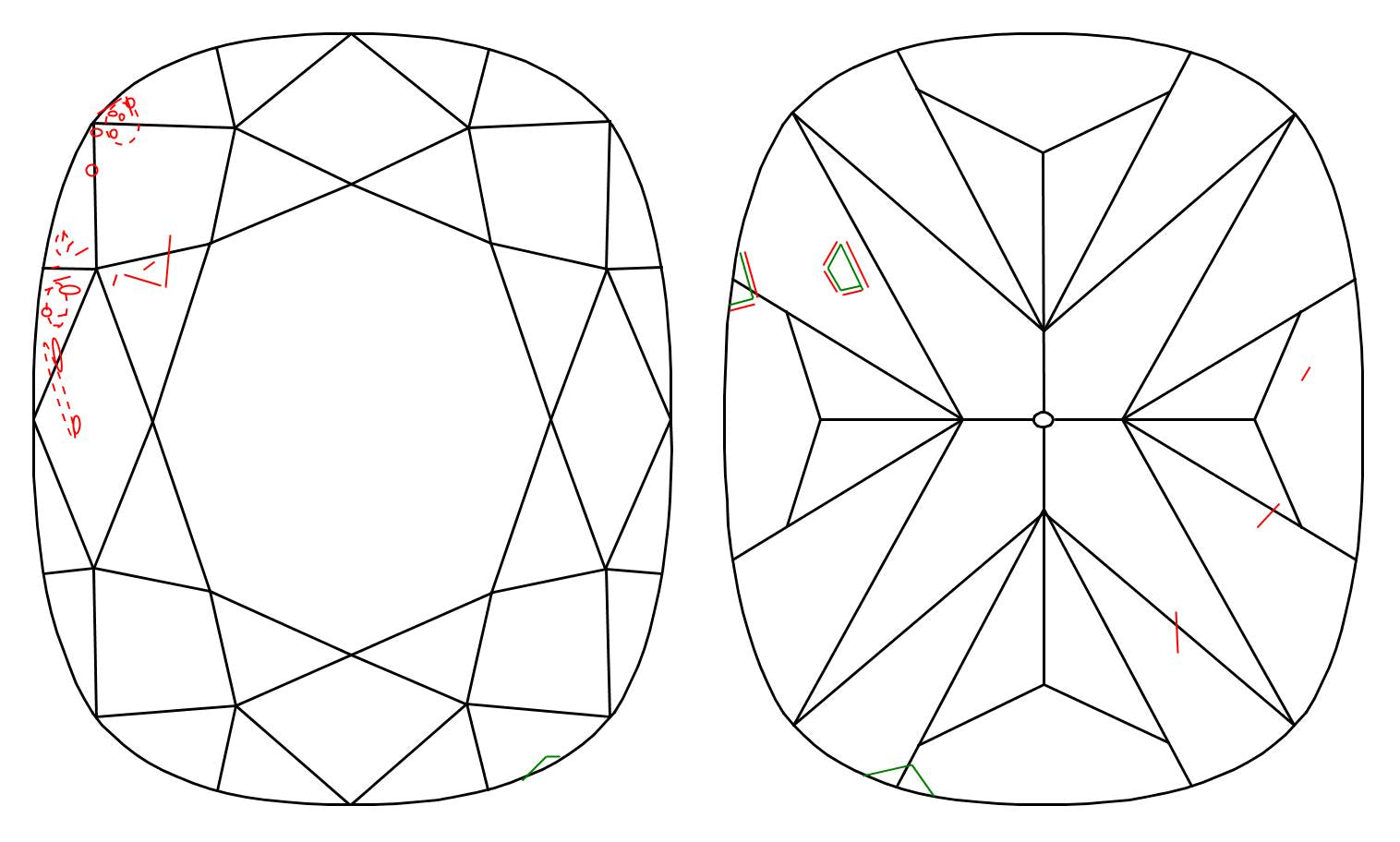 GIA 1.01 D-SI1 Cushion Diamond