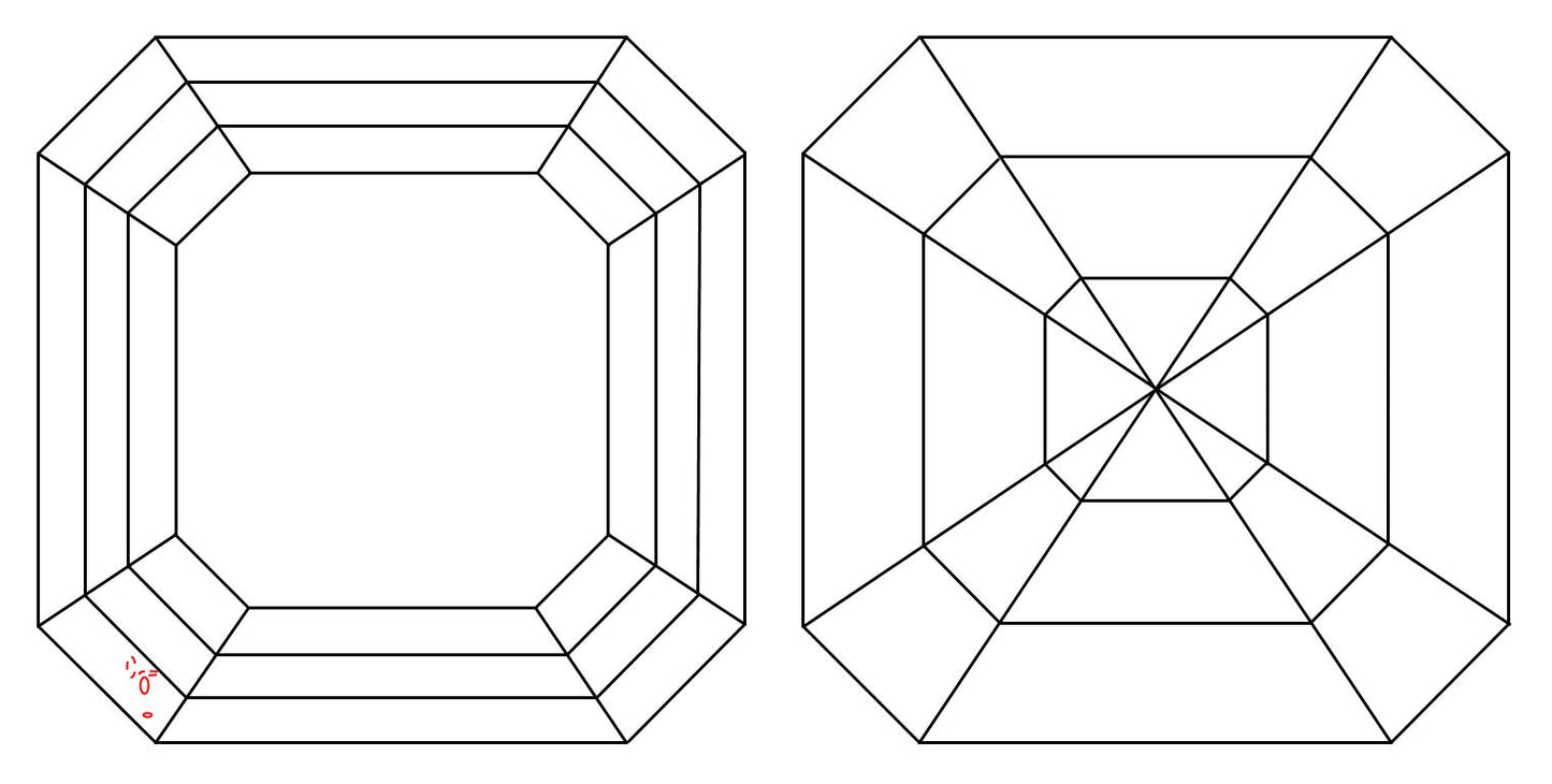 GIA 1.01 F-VS1 Asscher Diamond