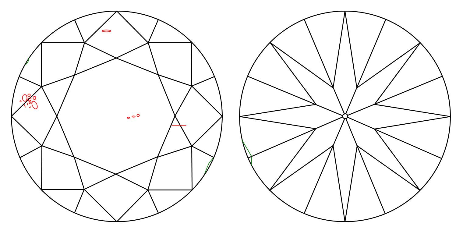 GIA 1.01 H-SI1 Round Diamond