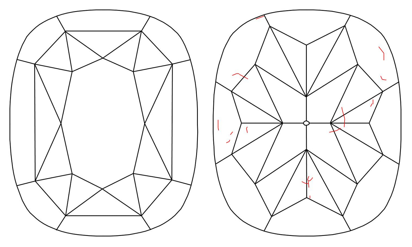GIA 1.03 U-V-SI1 Cushion Diamond