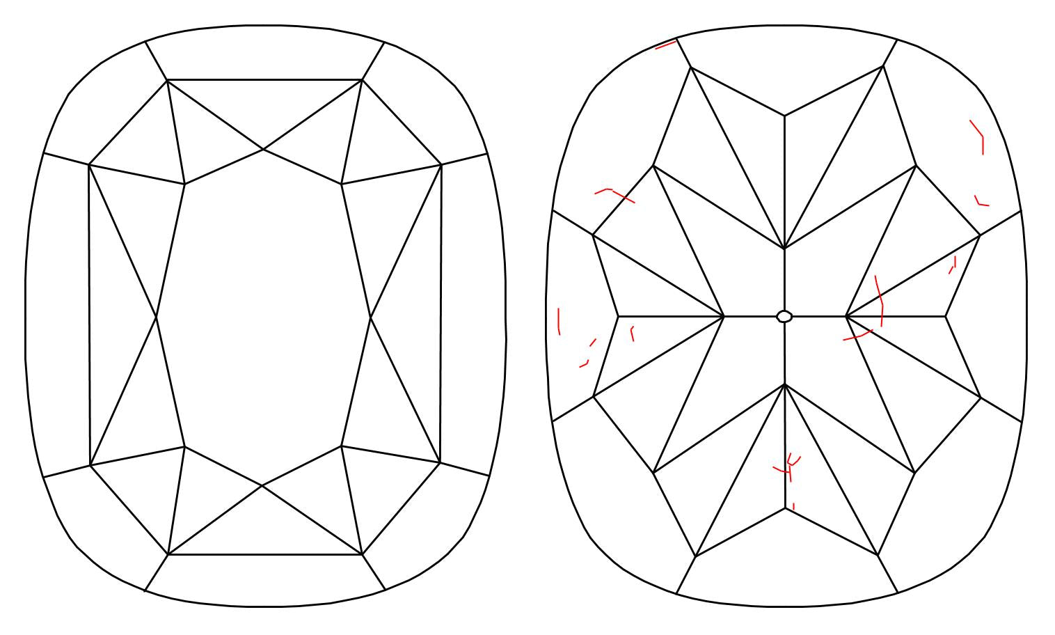 GIA 1.03 U-V-SI1 Cushion Diamond