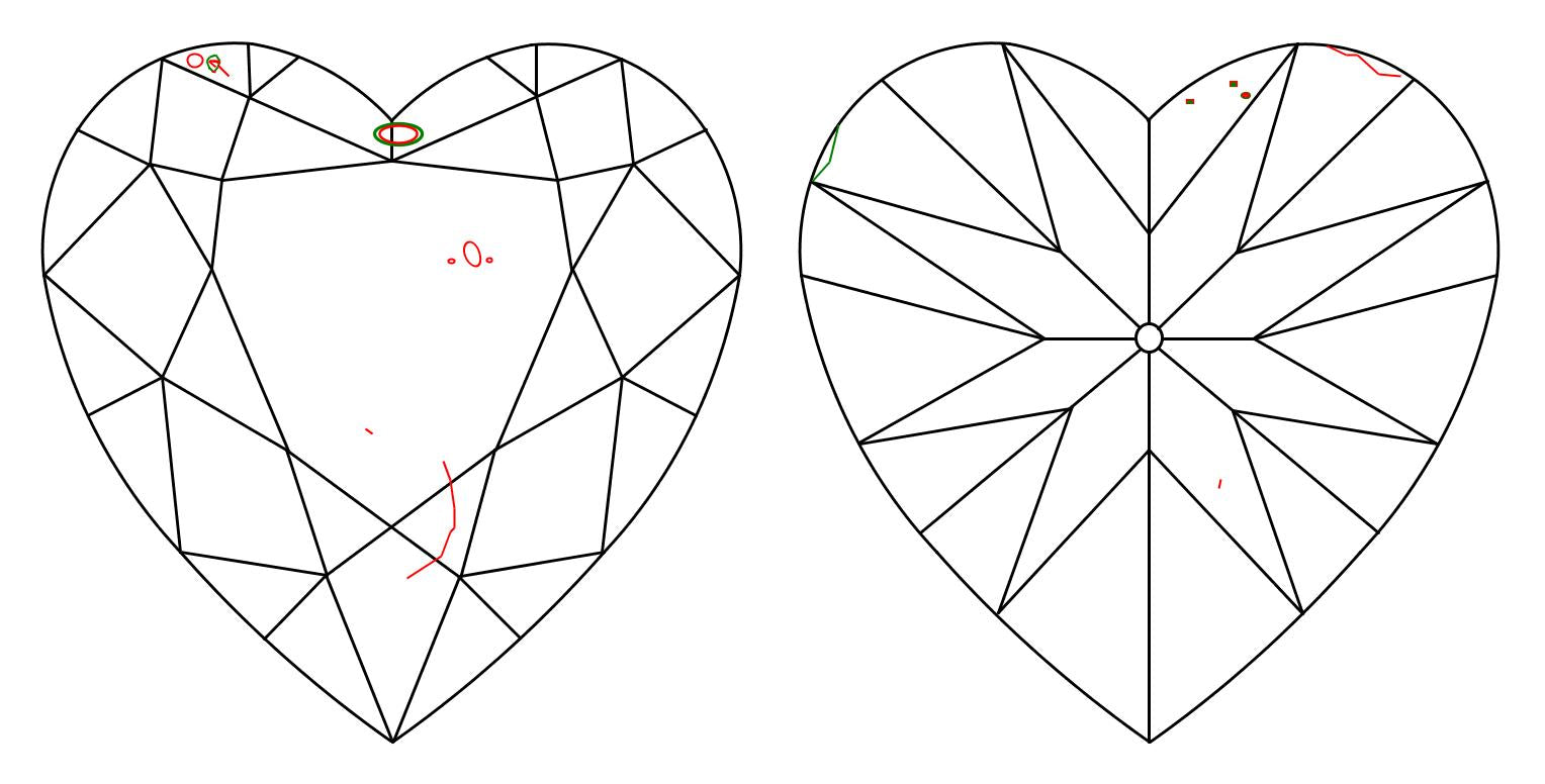 GIA 2.01 E-SI2 Heart Diamond